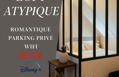 Appartement Atypique- Esprit Atelier Loft - parking privé - Wifi - vidéo - Foto 1