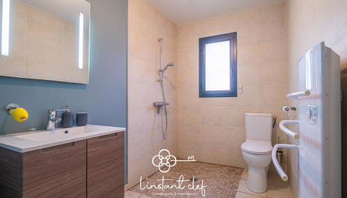 Studio "La Citrie" Terrasse, chevaux et nature - Foto 5, Shower