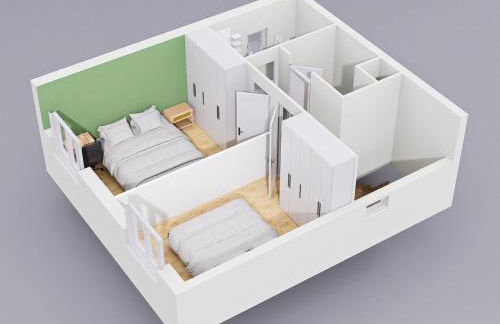 L'Oasis - Duplex - Parking Privé Gratuit - Terrasse Privée - 10mn RERD-T12 - 2 bedrooms - De 1 à 6 personnes - Shopping Mall - Primark - Piscine - Patinoire - Théâtre - Cinéma - Bibliothèque - Foto 13