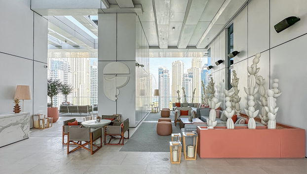 Zona de estar del vestíbulo