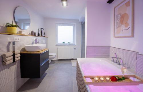 bayreuthome - Romantisches City Apartment mit Whirlpool und 2 Schlafzimmern - Foto 12