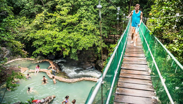 Você tomará um banho em um entorno maravilhoso
