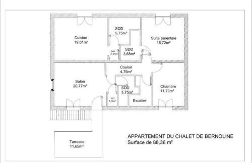 Le chalet de Bernoline vaste appartement tout confort - Foto 16