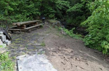 Duży drewniany domek nad rzeką, Obidza 381, Łącko - Foto 40