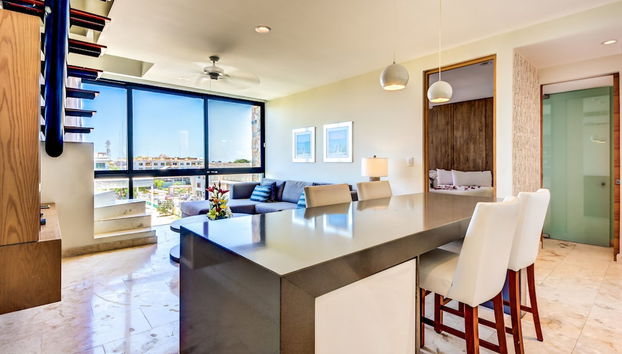 Zona de estar del vestíbulo