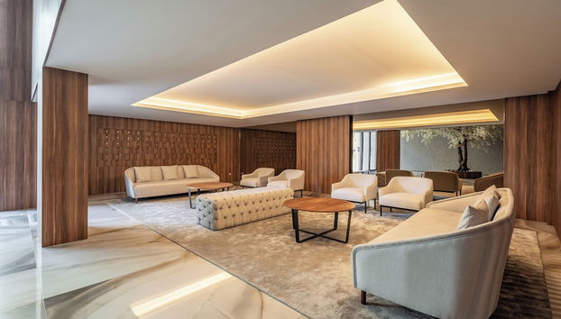 Zona de estar del vestíbulo