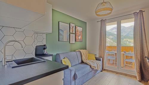 Studio de charme avec vue sur le Val d'Allos, parking et Wifi gratuit - Foto 4