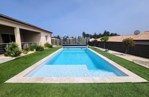 En Ardèche Villa de vacances l'Olympe climatisée avec sa piscine privée et chauffée - Foto 36