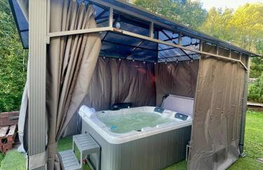 Osada Skoczkowo komfortowe domki z prywatnymi wannami hot-tub nad jeziorem- sauna- balia- prywatny staw wędkarski - Foto 15