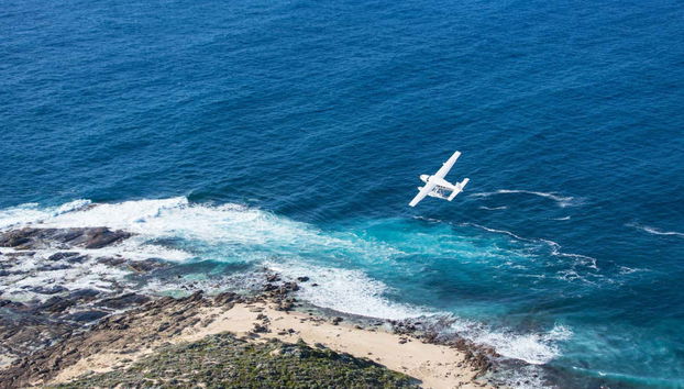 Flying over Rottnest