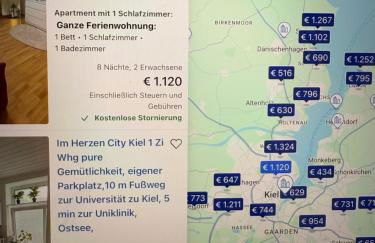 1 Zi Whg an der Universität zu Kiel-City, Alsenstrasse 17, perfekt als Schadenwohnung, eigener Parkplatz, 45 qm, große Wohnküche, , Wlan incl, perfekt möbliert, je 3 Min zur Universitätsklinik zu Kiel, Ostsee, Seebäder, - Foto 25