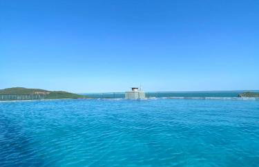 Apê a 450mt Praia da Vila - split, piscina com vista, BBQ e garagem coberta - Photo 25