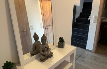 Wood&Stone - Modernes Haus in Seenähe am Tankumsee mit Terrasse, Outdoorküche, Kamin, Homeoffice Bereich & voll ausgestatteter Küche im Naherholungsgebiet - Foto 19