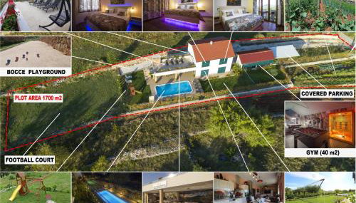 Villa Four Seasons, heated pool and 3 en-suite bathrooms - Foto 2, Garden, sunbed, towels, Shower