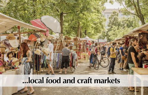 Calm City Escape - 75m2 Central Berlin Altbau-Apartment, 2BR, Smart-TV, Garden - Foto 27