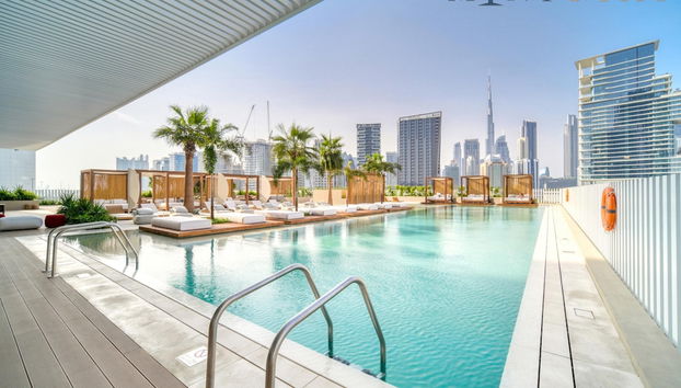 Cozy Studio w Burj Khalifa Balcony Retreat - Foto 3, Habitación