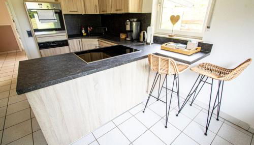 Ferienhaus am See -Teichanlage Kern - Foto 3, stove, dishwasher