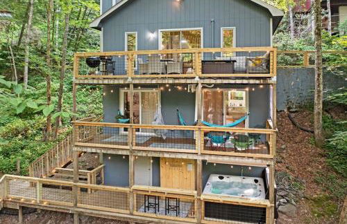 Cozy Mountain Chalet With Hot Tub Outdoor Movie Screen And Fire Place - Foto 25