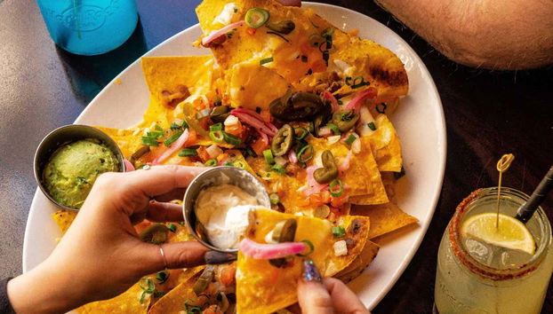 Un plato de nachos del Hard Rock Cafe Tenerife