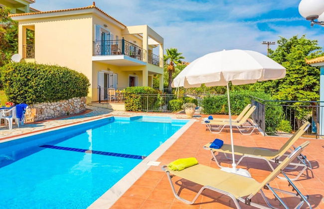 Skala Villa Yellow Large Private Pool Walk to Beach Sea Views A C Wifi - 2826 - Photo 4