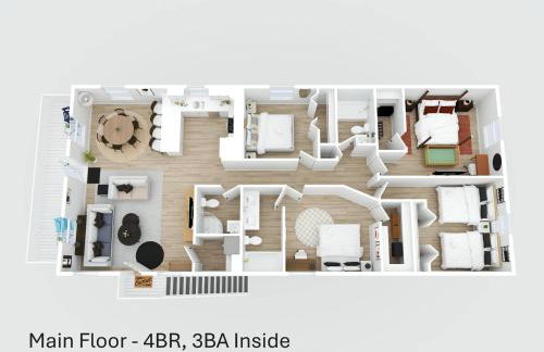 4BR Sleeps 12 Walk to Beach Pool Yard Dogs New 2023 Build - Foto 7