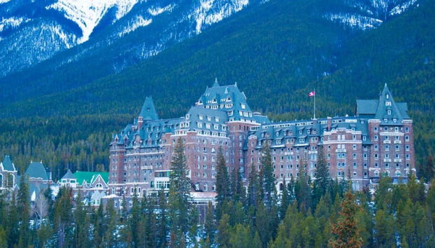 La vista del Banff Springs Hotel