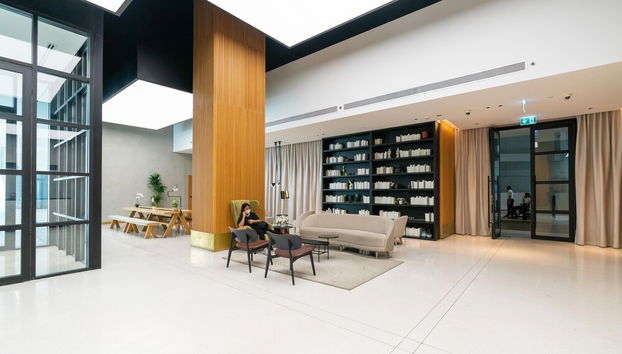 Zona de estar del vestíbulo