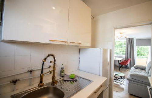 Messe-Apartment für 5 Gäste mit Balkon und Lift - Foto 11