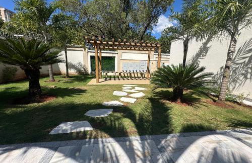 Flats Praia Uberlandia - Apt próximo ao Praia Clube - Area de lazer com Portaria 24 horas, piscina, academia, brinquedoteca, churrasqueira e áreas verdes para caminhadas - Foto 22