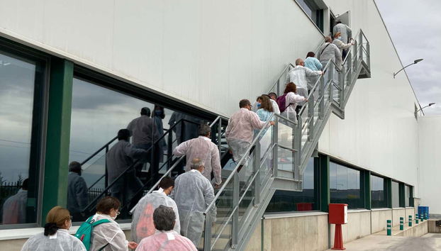 Visitando las instalaciones