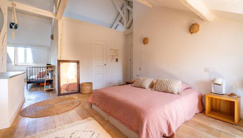 Grande chambre indépendante, charme, calme sur jardin, Nantes centre, accès privé par escalier de l'immeuble, sdb & wc privés, 10 minutes gare et palais des congrès - Foto 3