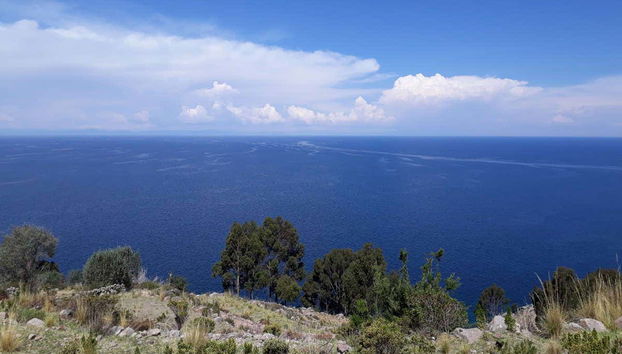 Vistas del lago Titicaca