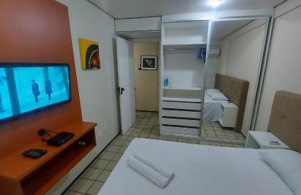 Flat Number One Ponta DAREIA l Conforto, Estrutura l Ferreira Hospedagens - Foto 25