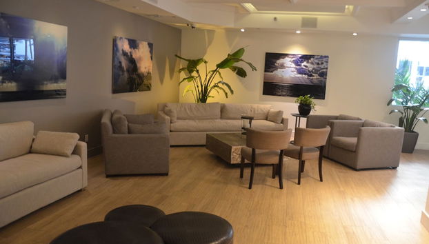 Lobby sitting area