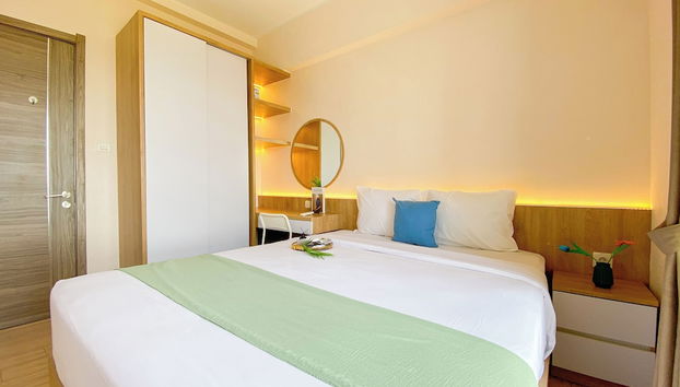 Relaxing And Strategic 2Br At Sky House Bsd Apartment - Foto 3, Habitación