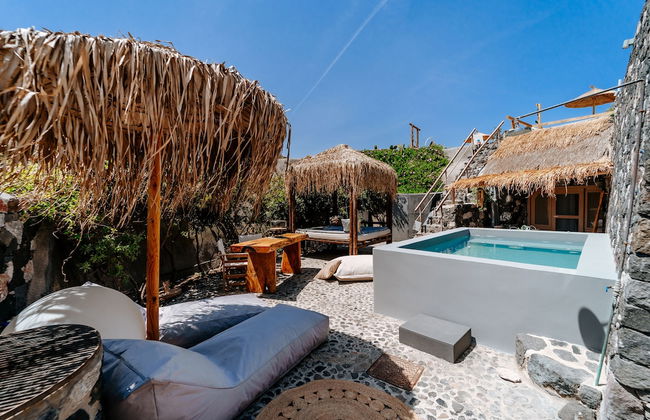 Rock Villas - Emporio | Pool, Jacuzzi, Castle View - Foto 77