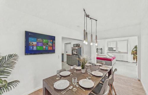 BAT Home Solutions Trierweiler - alles was ein Hotel nicht bietet - 5 Apartments 40 bis 120 qm für bis zu 29 Personen - 5-Raum-Apartment barrierefrei - 60 qm Balkon mit Blick bis Luxemburg - einzeln bis komplett buchbar - 3 Min zur A64 - Foto 57