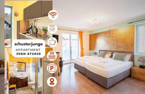 SCHUSTERjunge Aparthotel I Zentral I Studio Apartments I Küche & Bad I Parkplatz - Foto 1