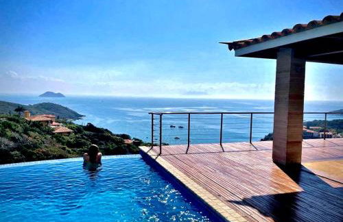 Buzios, casa inteira de frente para o mar em Joao Fernandes, fabulosa, a melhor vista, Mansão Bella Vista - Foto 1