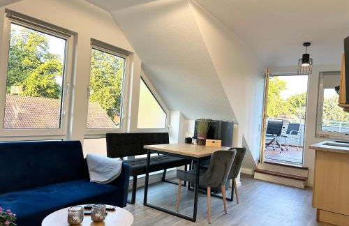 LGH-Moderne, ruhige Wohnung, Nähe zum Flughafen und Autobahn, 24h-self-check-in, vollausgestattet, DisneyPlus, Waschmaschine - Foto 3