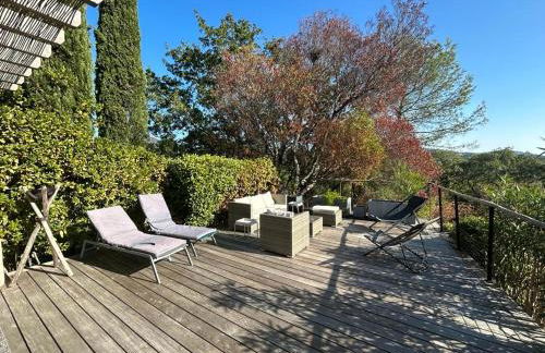 Les restanques maison des chênes vue mer 6 personnes - Foto 1