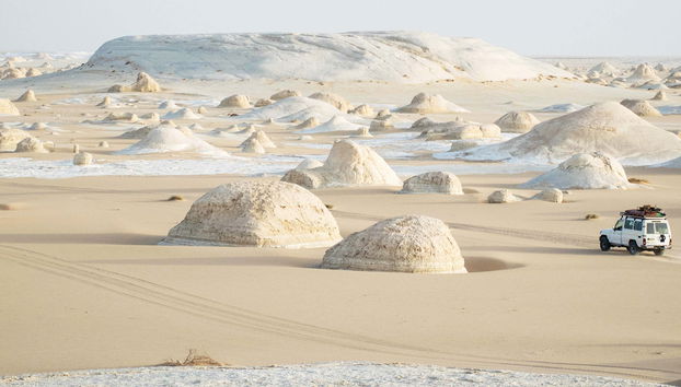 Excursion privée dans le désert blanc et l'oasis de Bahariya