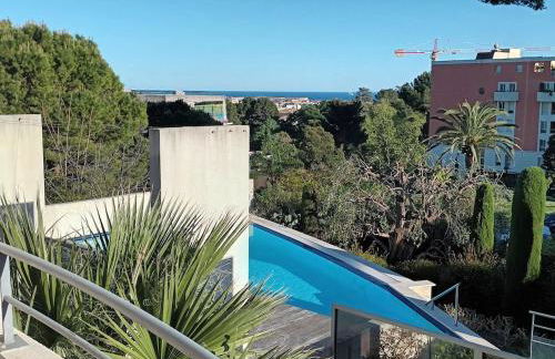 T3 vue mer, 2 chambres, piscine, terrasse, parking public gratuit à 150m - Foto 1