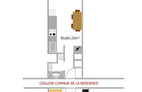 Le Buron Studio n1413 centre de Station Super Besse - Foto 6