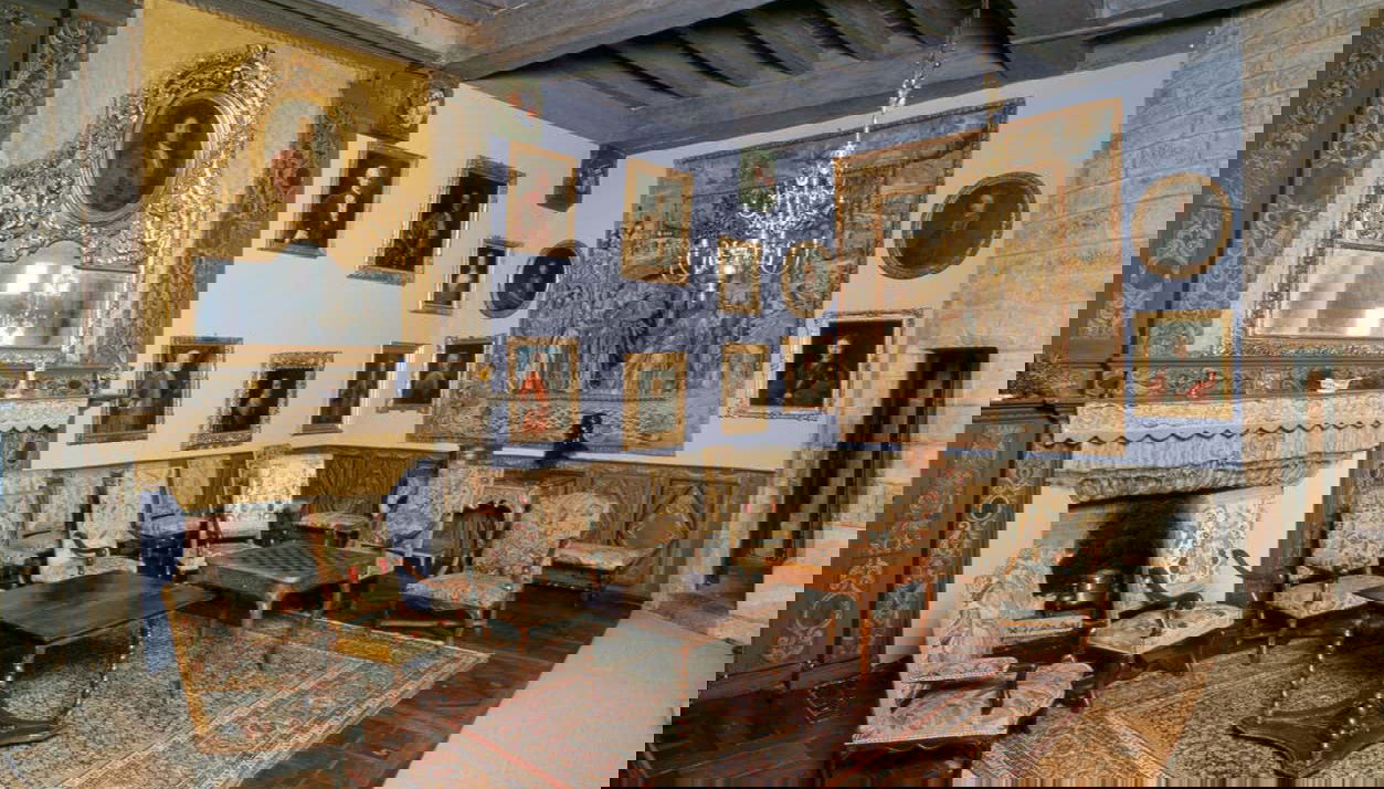 Decoração interior do castelo