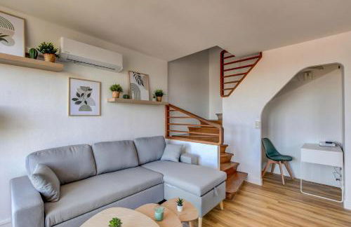 Sunset Duplex - Grand-Rond, Jardin des plantes, centre-ville, 2 BDRs 60m2, AC, Netflix - T3 60m2 avec clim - Foto 13