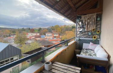 Duplex bohème et lumineux avec balcon, proche Lyon - Foto 14