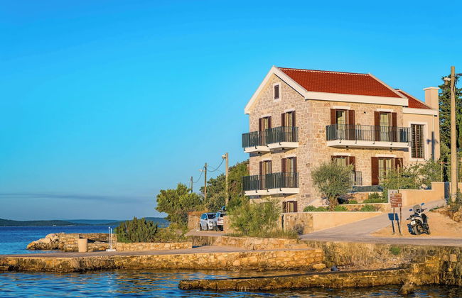 Sea front Villa Draga - infinity pool - Foto 19