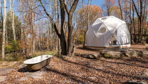 Cozy Unique Dome for a Romantic Glamping Getaway on a Private Farm in Woodridge, New York - Foto 1
