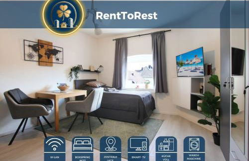 RtR Apartment Herne - Für 1 Person - Voll ausgestattet - Zentrum - Parken - Smart TV - WIFI - Modern - Foto 1